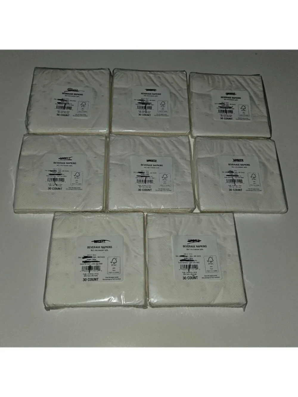 NEW 8 Packages CHEERS Napkins (30/pack) Gold Graduation Wedding Retirement Party